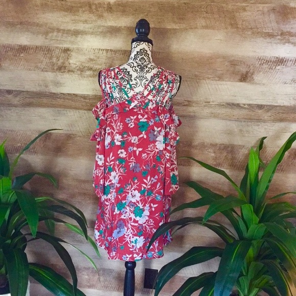 NWT Entro (Anthropologie) Red Floral Dress - Picture 4 of 5